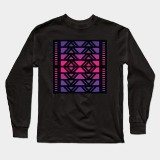 “Dimensional Shifting” - V.2 Purple - (Geometric Art) (Dimensions) - Doc Labs Long Sleeve T-Shirt